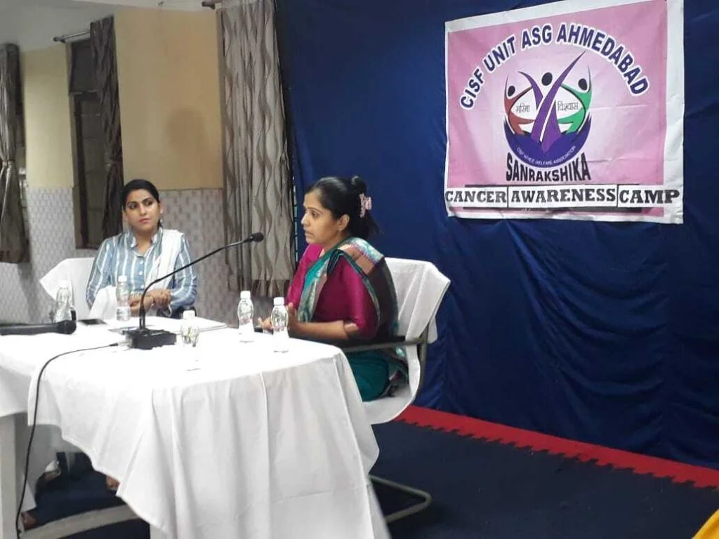 Health talk on female cancers; for CISF ; 1.9.18.