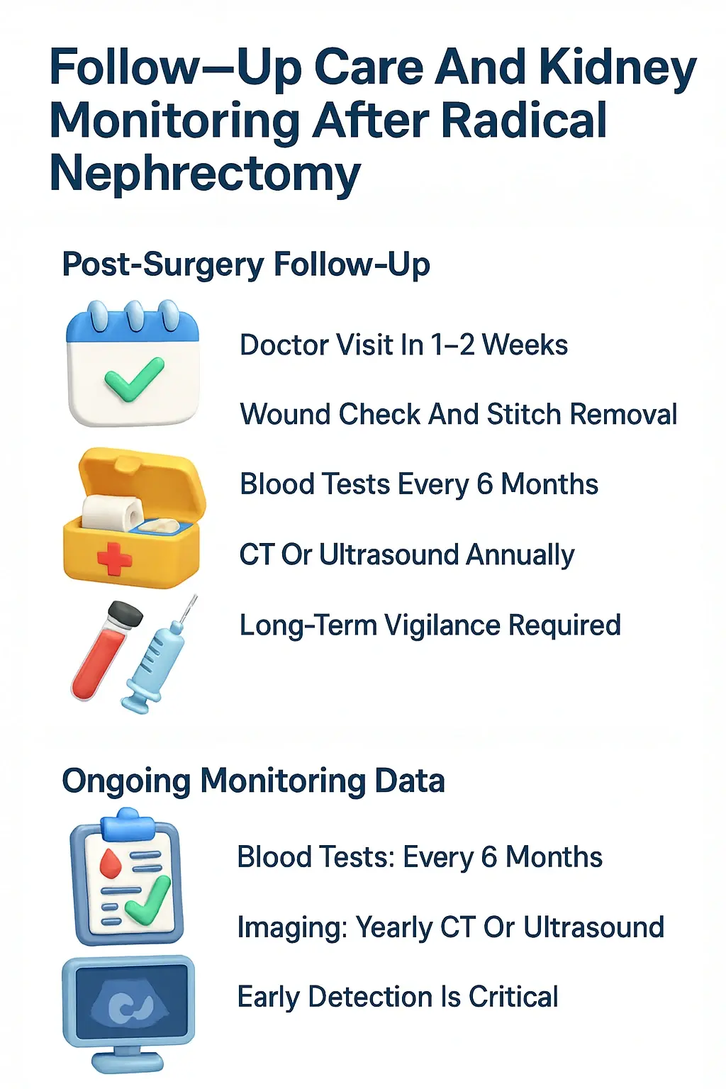 Follow-Up Care And Kidney Monitoring After Radical Nephrectomy