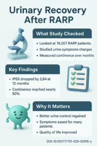 Lower urinary tract symptoms after robot-assisted radical prostatectomy a systematic review.DOI 10.1007s11701-025-02916-y
