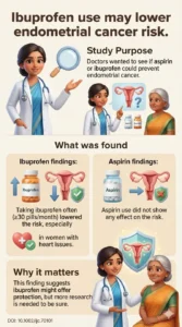Association of aspirin and ibuprofen use with endometrial cancer risk in the PLCO dataset.DOI 10.1002ijc.70101