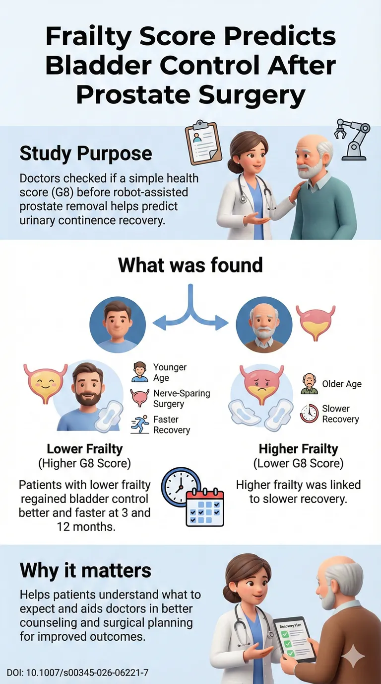 Frailty Score Can Predict Bladder Control After Prostate Cancer Surgery