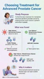 Best therapeutic approach in metastatic hormone-sensitive prostate cancer based on disease volume a systematic review and network meta-analysis.DOI 10.1093oncolooyaf386