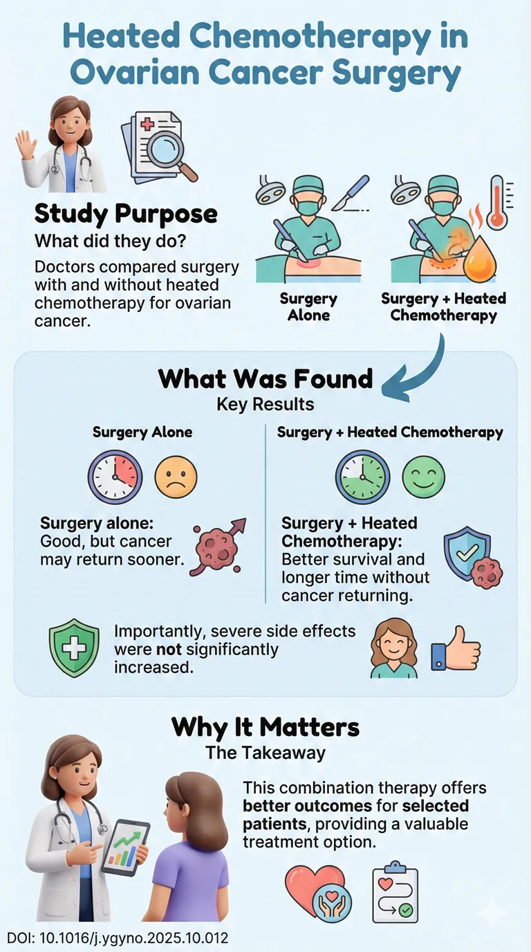 Heated Chemotherapy During Surgery for Ovarian Cancer: What Patients Should Know