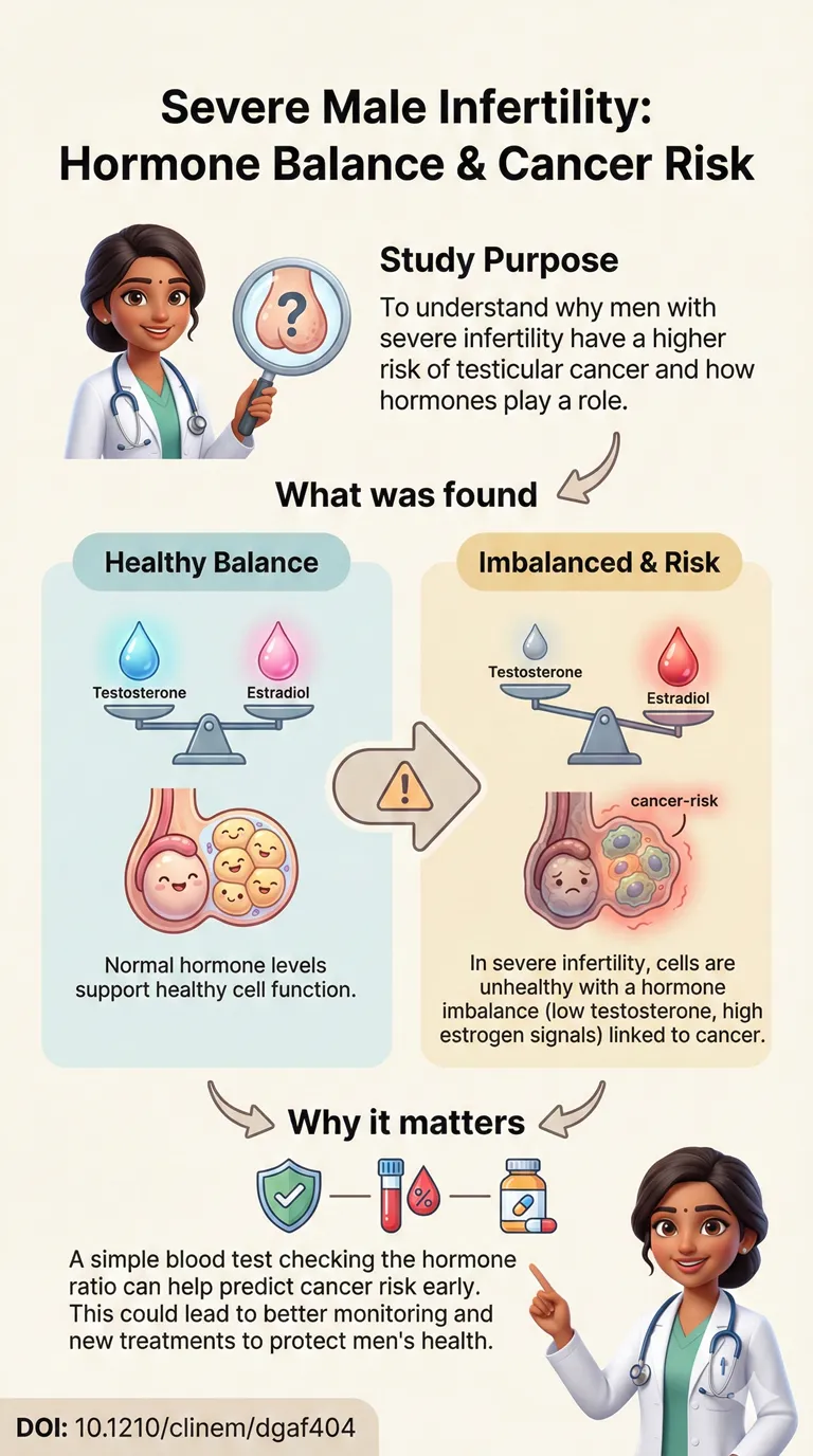 Hormone Balance and Cancer Risk in Men with Severe Infertility