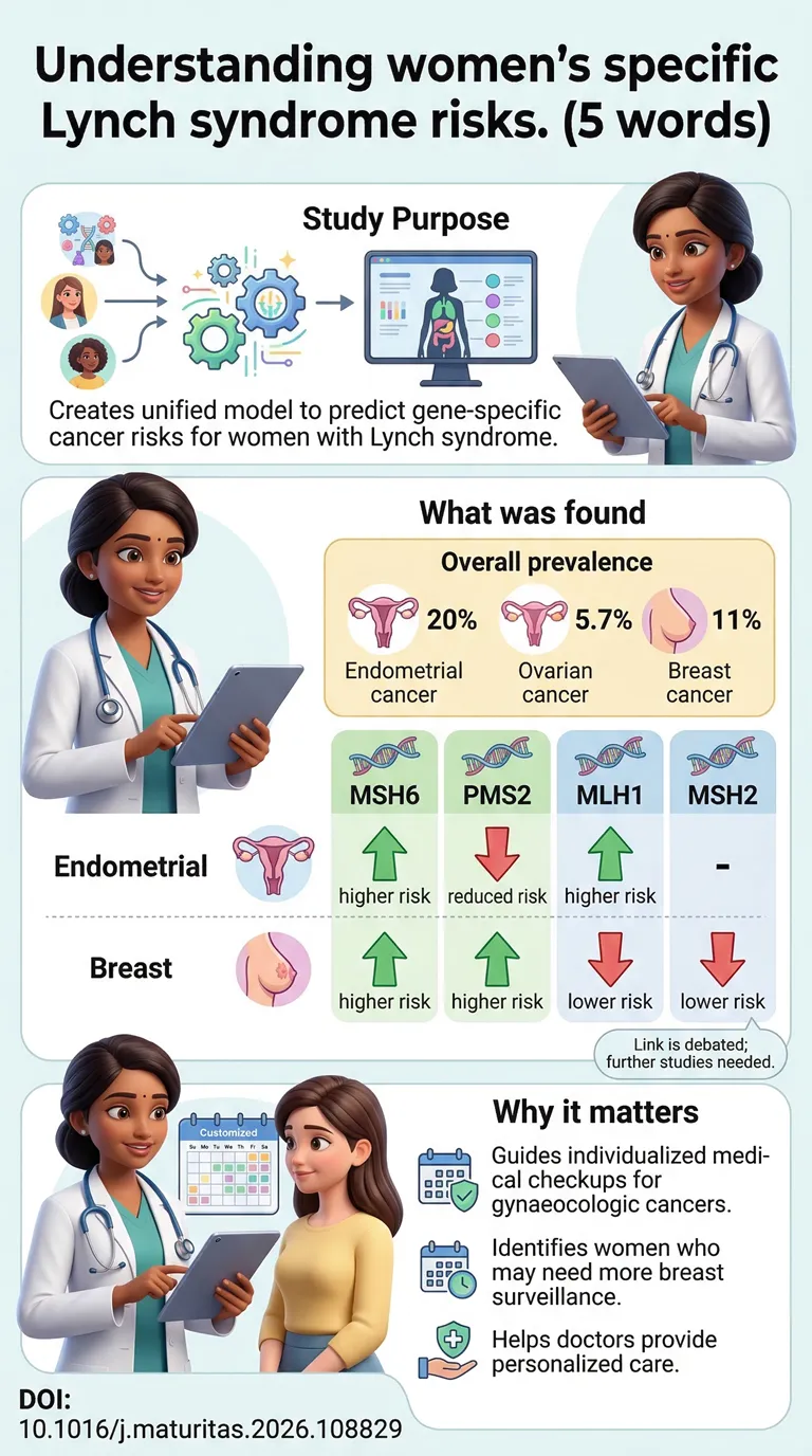 Gene-specific cancer risks in female Lynch syndrome carriers A copula-based meta-analysis.DOI 10.1016j.maturitas.2026.108829