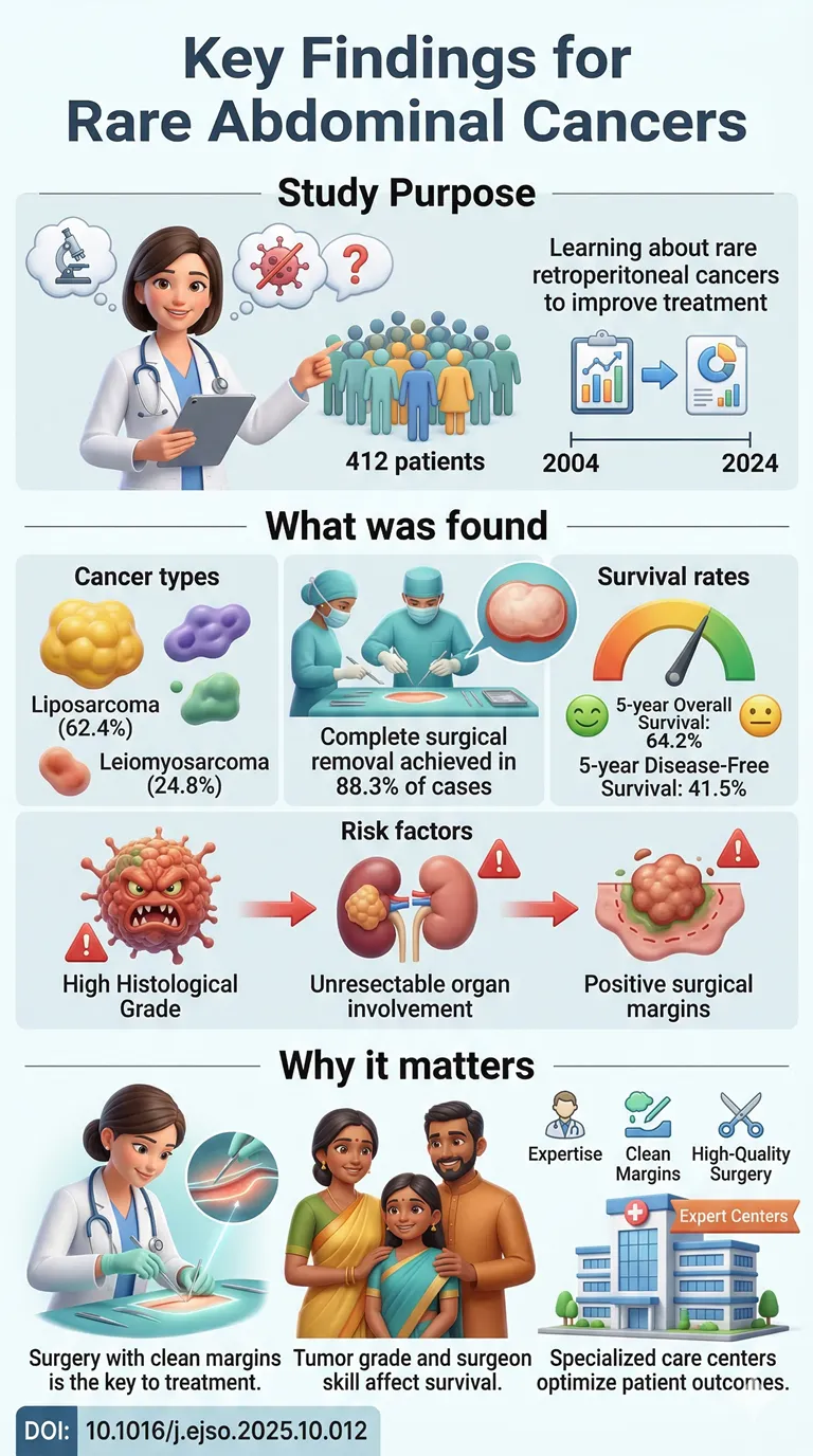 Management and outcomes of primary retroperitoneal sarcoma A 20-year experience from a tertiary referral center.DOI 10.1016j.ejso.2025.10.012