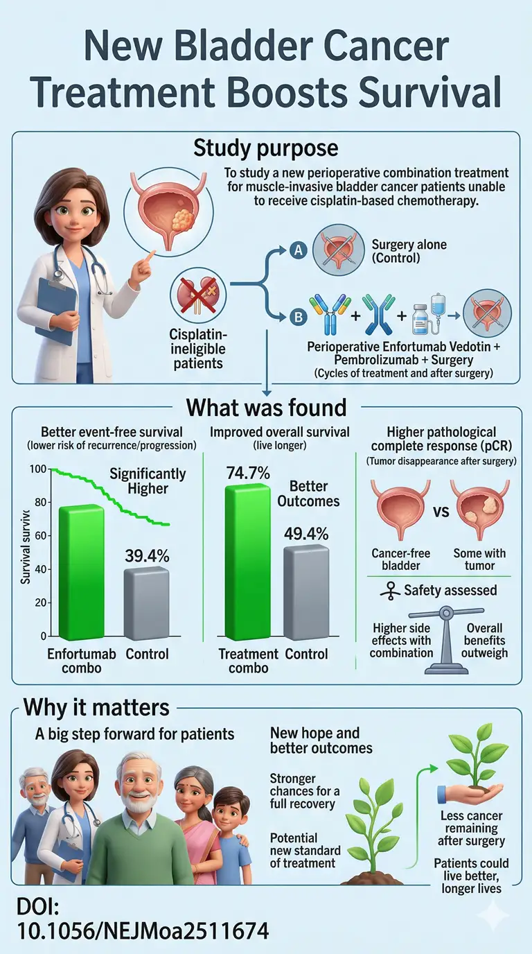 New Treatment Before and After Surgery Improves Bladder Cancer Survival