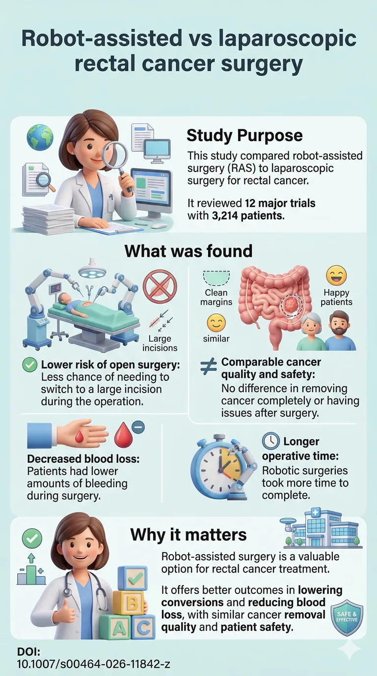 Robotic Surgery May Reduce the Need for Open Surgery in Rectal Cancer