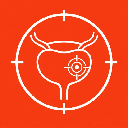 Raised PSA or suspicious prostate MRI